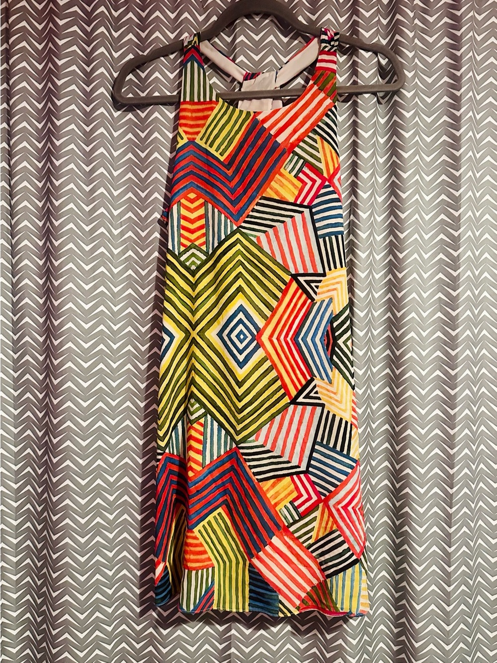 Alice + Olivia | Geometric Stripe Shift Dress, XS